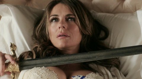 Elizabeth Hurley, Keeley Hazell - Porn Scenes in The Royals s02e08 (2016)